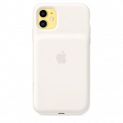 iPhone 11 Sm. Battery Case - WL Charging - White