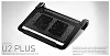 chladicí ALU podstavec Cooler Master NotePal U2 PLUS pro NTB 12-17'' black, 2x8cm fan