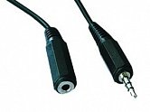 Kabel prodloužovací jack 3,5mm M/F, 1,5-2 m audio