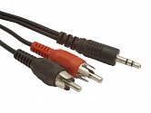 GEMBIRD kabel minijack 3.5mm - 2x RCA M/M 2,5m