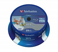 VERBATIM BD-R SL(25-Pack)Spindl/6x/25GB/Printable