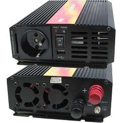 Měnič napětí Carspa P300U-24 24V/230V+USB 300W, čistá sinusovka