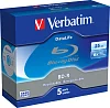 VERBATIM BD-R SL (6x, 25GB),NON-ID, 5ks/pack