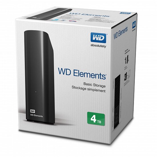WD Elements Desktop/4TB/HDD/Externí/3.5