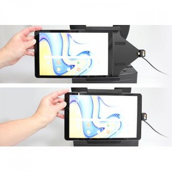 Brodit držák do auta na Samsung Galaxy Tab A 10.5 SM-T590/SM-T595d bez pouzdra, se skrytým nabíjením
