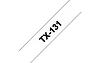 TX-131, černý tisk / průhledný podklad, 12 mm