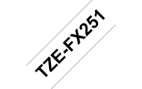 TZE-FX251, černý tisk na bílé, šířka 24 mm