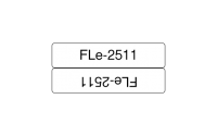 FLe-2511, předřezané štítky - černá na bílé, šířka 21 mm