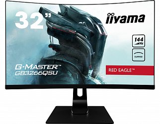 32" iiyama G-Master GB3266QSU-B1: VA, WQHD@144Hz, 400cd/m2, 1ms, HDMI, DP, USB, FreeSync, height