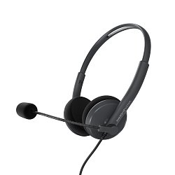 Energy Sistem Headset Office 2, komunikační sluchátka s mikrofonem, USB kabel k PC, černá