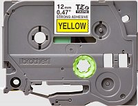 TZE-S631, žlutá/černá, 12mm