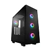 FSP/Fortron ATX Midi Tower CMT512 Black, průhledná bočnice, 4 x A.RGB LED 120 mm ventilátor