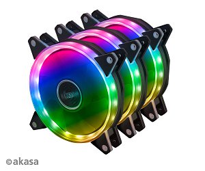 přídavný ventilátor Akasa Vegas AR7 LED 12 cm kit
