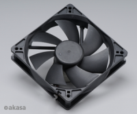 ventilátor Akasa - 12 cm  - černý - tichý S