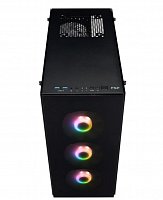 FSP/Fortron ATX Midi Tower CMT512 Black, průhledná bočnice, 4 x A.RGB LED 120 mm ventilátor
