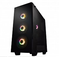 FSP/Fortron ATX Midi Tower CMT512 Black, průhledná bočnice, 4 x A.RGB LED 120 mm ventilátor