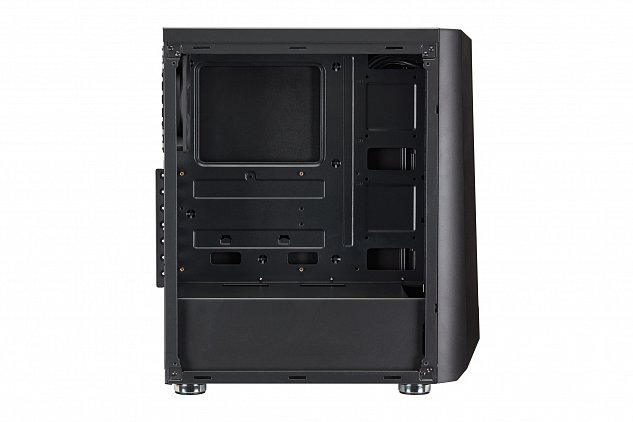 FSP/Fortron ATX Midi Tower CMT151 Black, průhledná bočnice, 1 x A. RGB LED 120 mm ventilátor