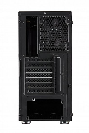 FSP/Fortron ATX Midi Tower CMT151 Black, průhledná bočnice, 1 x A. RGB LED 120 mm ventilátor
