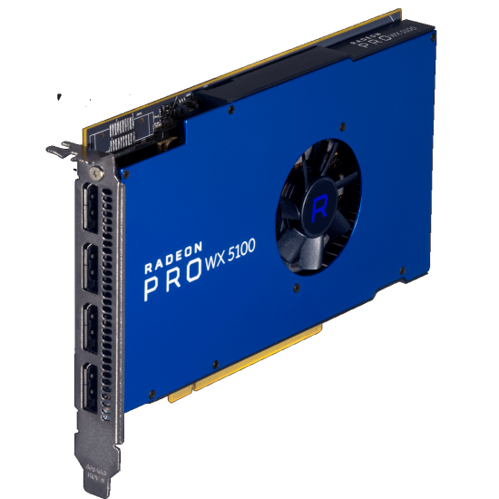 AMD Radeon™ PRO WX 5100 - 8GB GDDR5, 4xDP