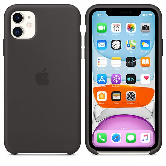 iPhone 11 Silicone Case - Black / SK