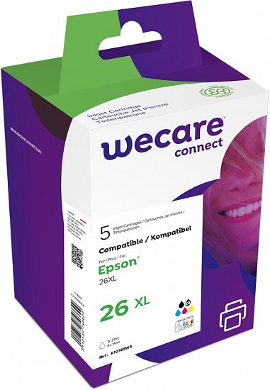 WECARE ink sada pro EPSON C13T26364010,CMYK+PK