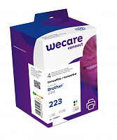 WECARE ink sada pro BROTHER LC-223 VAL BP,černá/CM