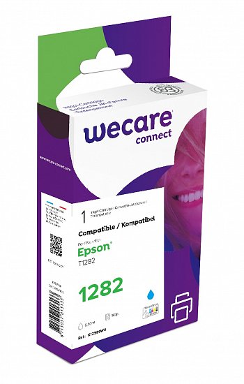 WECARE ink pro EPSON C13T12824012,modrá/cyan