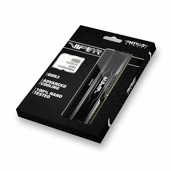 8GB DDR3-1600Mhz Patriot Viper3, kit černý CL9