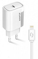 Aligator POWER DELIVERY 20W, USB-C, bílá, USB-C kabel pro iPhone/iPad