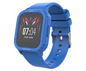 iGET KID F10 Blue - chytré dětské hodinky, IP68, 1,4" displ., 8 her, teplota, srdeční tep