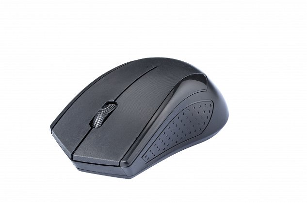 Myš C-TECH WLM-07, černá, bezdrátová, 1200DPI, 3 tlačítka, USB nano receiver