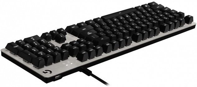 herní klávesnice Logitech G413 Silver, US INTL layout