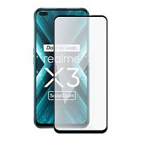 Screenshield REALME X3 SuperZoom (full COVER black) Tempered Glass Protection