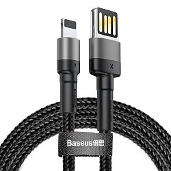 Baseus CALKLF-HG1 Cafule Kabel USB to Lightning Double Sided 1.5A 2m Grey/Black