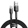 Baseus CATKLF-BG1 Cafule Kabel USB-C 3A 1m Grey/Black