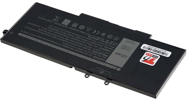 Baterie T6 Power Dell Latitude 5400, 5500, Precision 3540, 8900mAh, 68Wh, 4cell, Li-pol