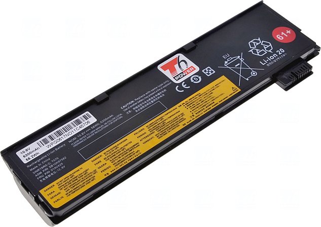 Baterie T6 Power Lenovo ThinkPad T470, T480, T570, T580, P51s, P52s, 5200mAh, 58Wh, 6cell