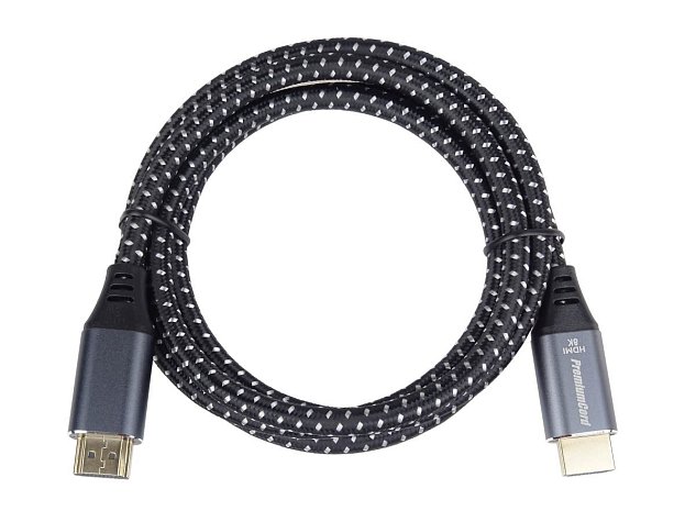 PremiumCord ULTRA HDMI 2.1 High Speed + Ethernet kabel 8K@60Hz,zlacené 2m