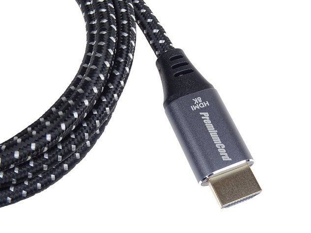 PremiumCord ULTRA HDMI 2.1 High Speed + Ethernet kabel 8K@60Hz,zlacené 2m