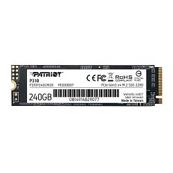 SSD 240GB PATRIOT P310 M.2 NVMe, Gen3x4