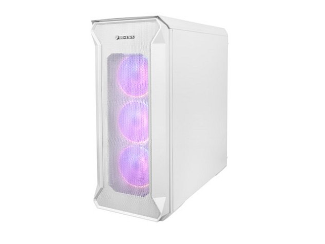 Počítačová skříň Genesis IRID 505 ARGB WHITE MIDI TOWER (USB 3.0), 4x 120mm ventilátory