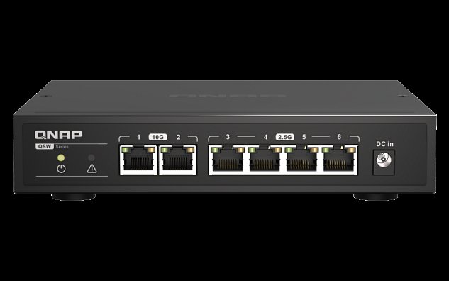 QNAP switch QSW-2104-2T (4x 2,5GbE RJ45 a 2x 10GbE RJ45)