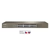 Tenda TEG1024G 24x Gigabit Switch, Fanless-bez ventilátorů, Rackmount 19", ochrana proti přepětí