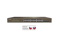 Tenda TEG5328F Gigabit L3 Managed Switch, 24x RJ45 1Gb/s, 4x SFP, STP, RSTP, MSTP, IGMP, VLAN, Rack