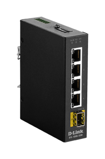 D-Link DIS-100G-5SW Industrial Gigabit Unmanaged Switch with SFP slot