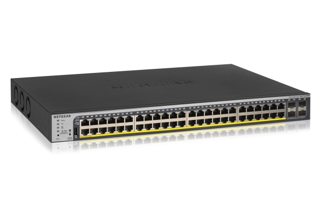 NETGEAR 48-Port Gigabit PoE+ (760W)  SmartManaged Pro Switch with 4 SFP Ports