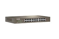 Tenda TEG1024D 24x Gigabit Switch, Fanless-bez ventilátorů, Rackmount, ochrana proti přepětí