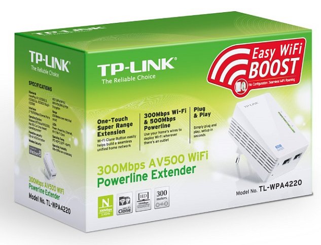 TP-Link TL-WPA4220 N300 Powerline Extender(1ks)