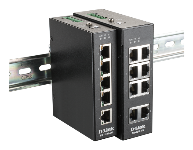 D-Link DIS-100E-5W Industrial 5 port Unmng switch