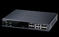 QNAP řízený switch QSW-M804-4C: 8x 10G port SFP+ (4x SFP+ a 4x kombinované SFP+ / RJ-45)